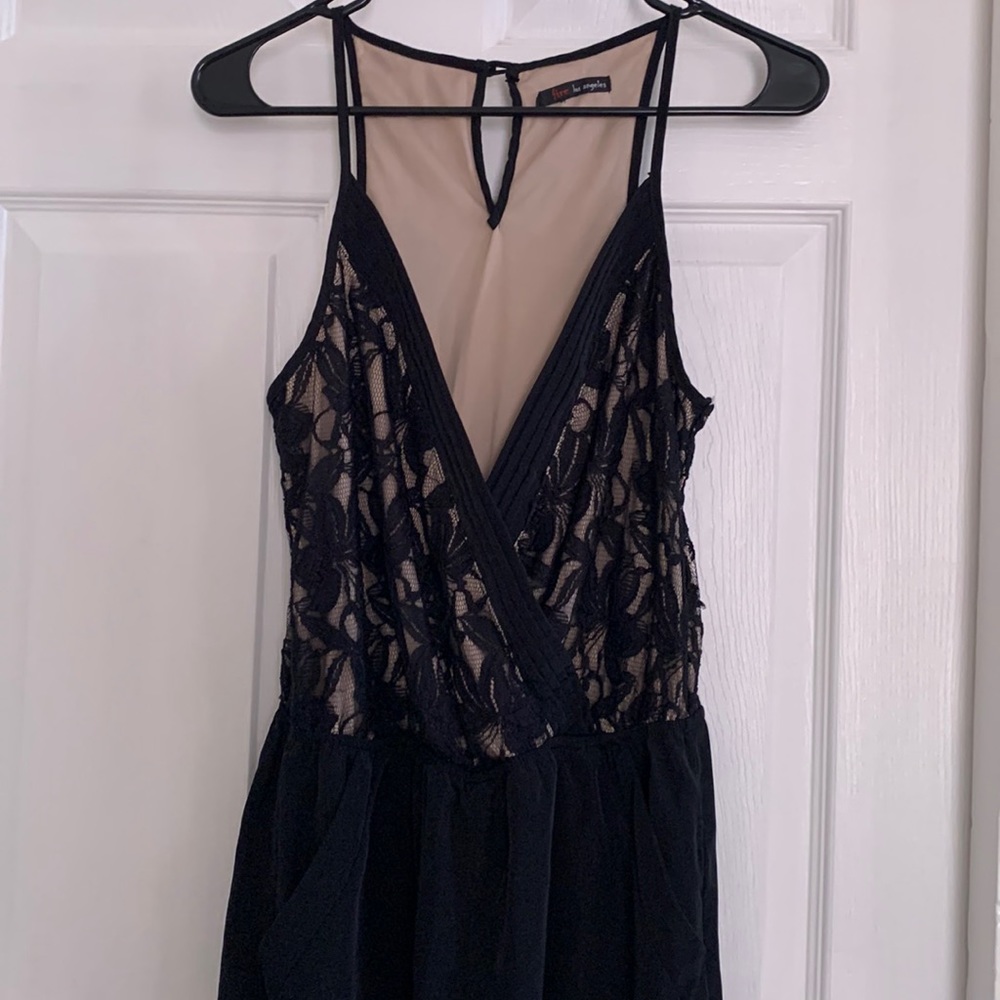 Fire Los Angeles Jumpsuit lace black